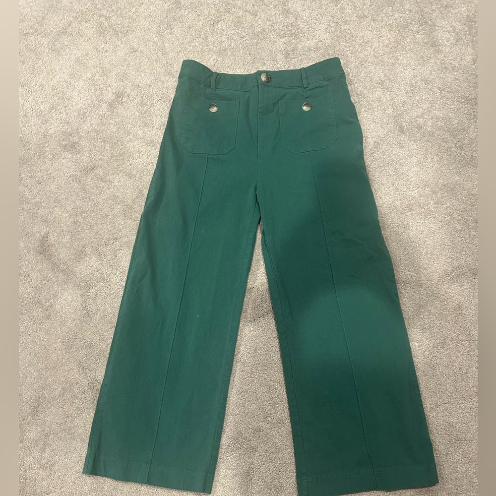 entro Dark Green Wide Leg Pants